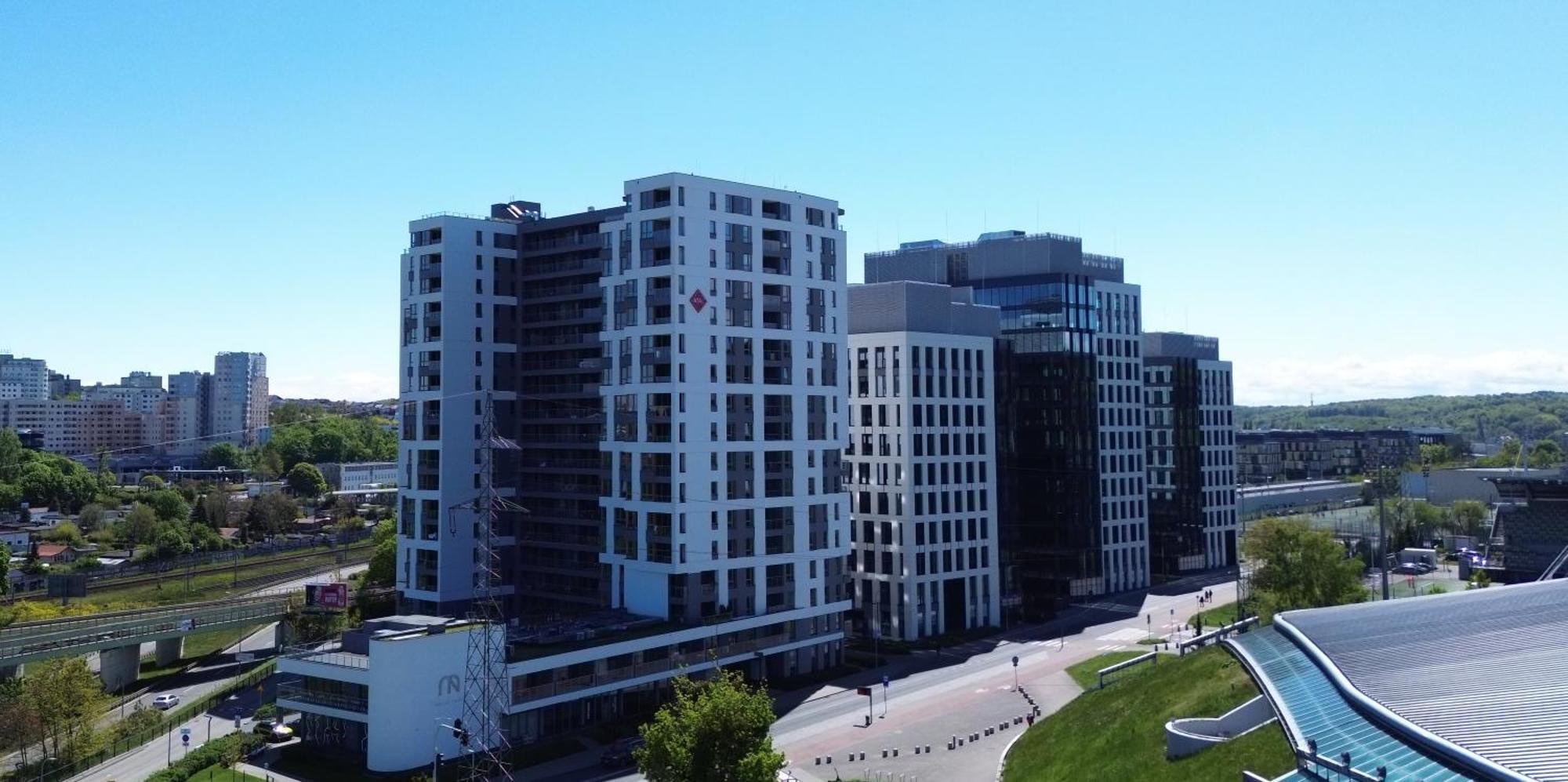 Apartment Efaga Modern Tower Gdynia With Private Parking Space Exterior foto